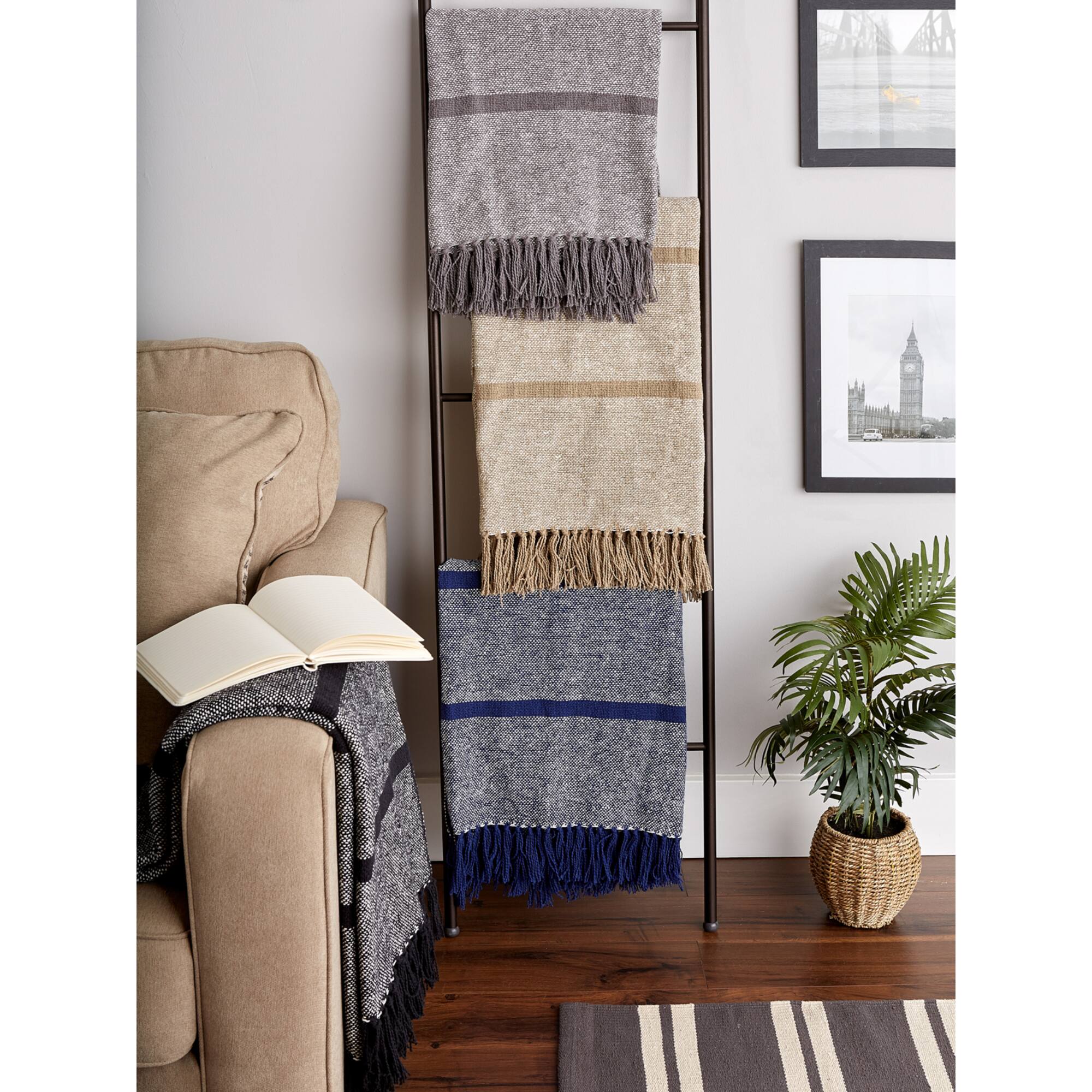 DII® Striped Homespun Throw
